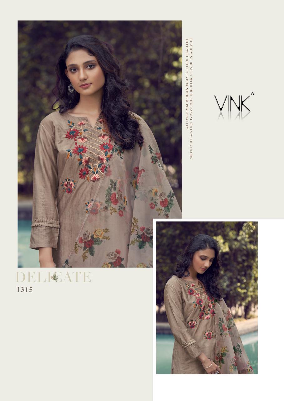 vink occasions  vol 2 viscose elegant top with pant and dupatta catalog