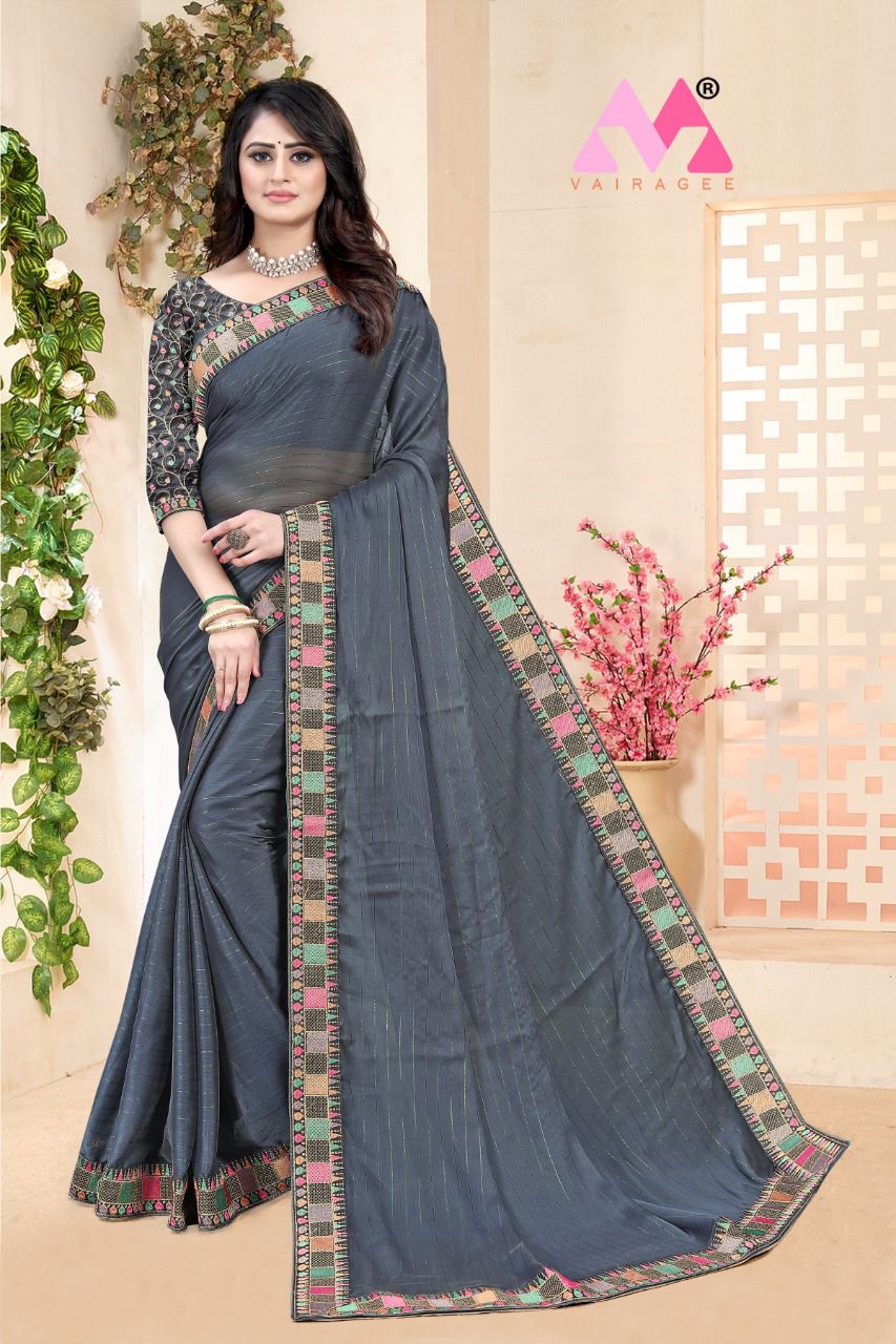 vivera internation madhvi chiffon catchy look saree catalog