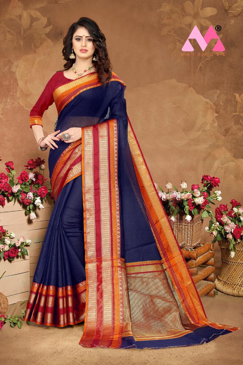 vivera international loki cotton graceful look saree catalog