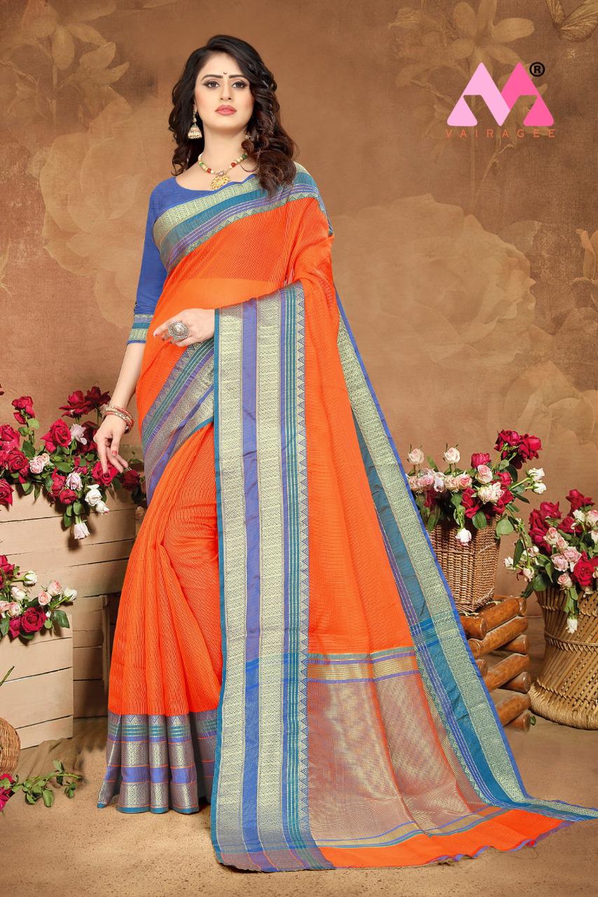 vivera international loki cotton graceful look saree catalog