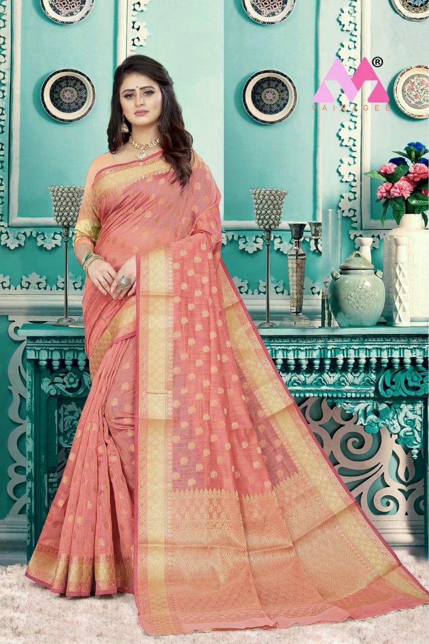 vivera international Martina chanderi gorgeous look saree catalog