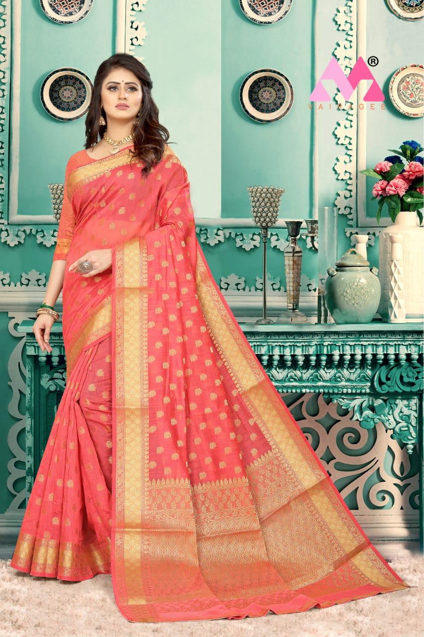 vivera international Martina chanderi gorgeous look saree catalog