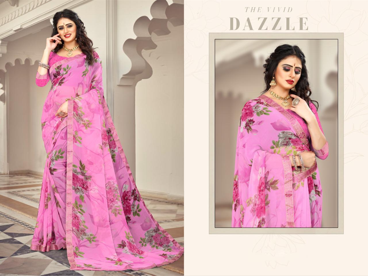 vivera lakshminath2 georgette gorgeous look saree catalog