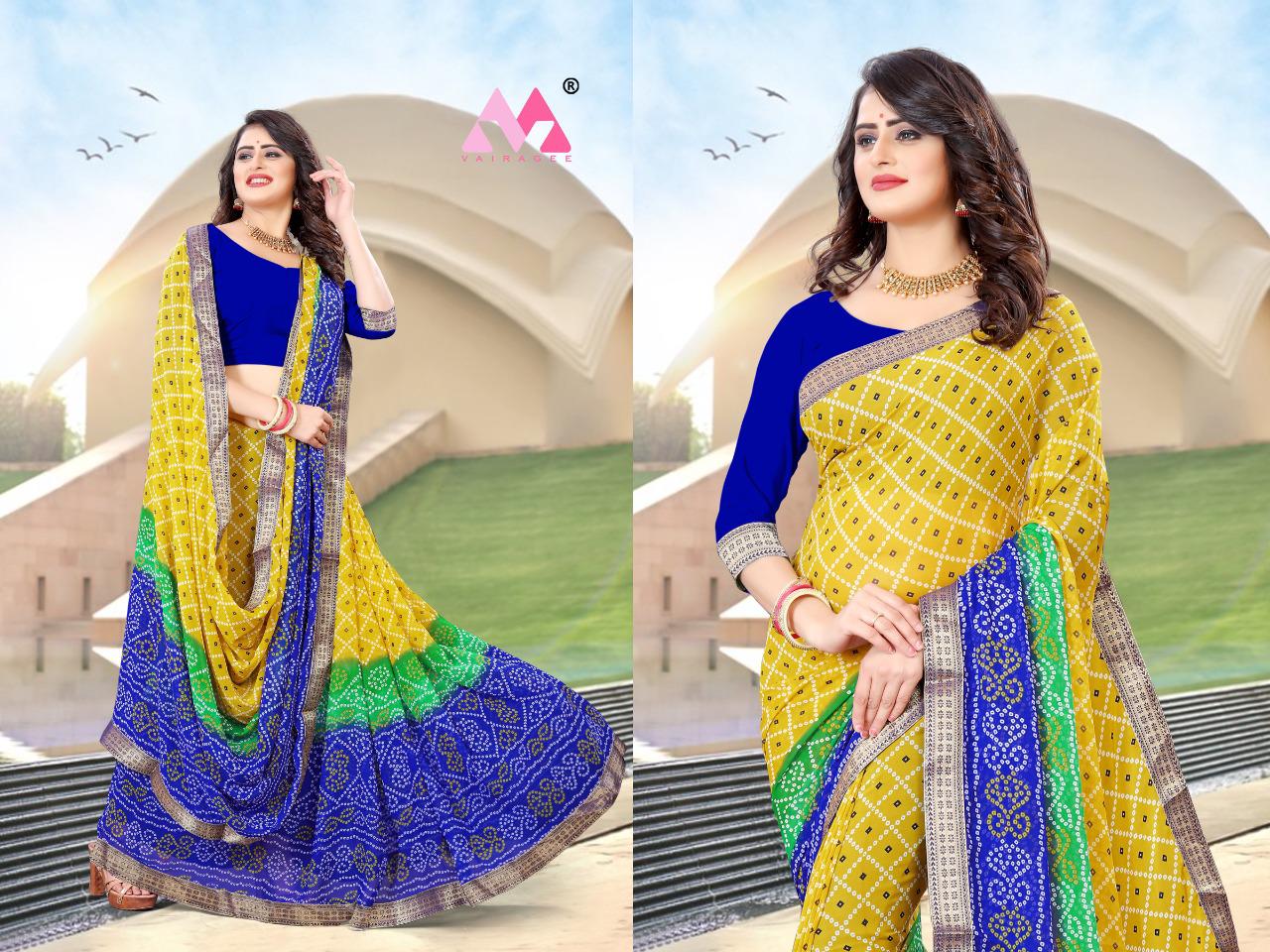 vivera saraswati 6 georgette decent look saree catalog