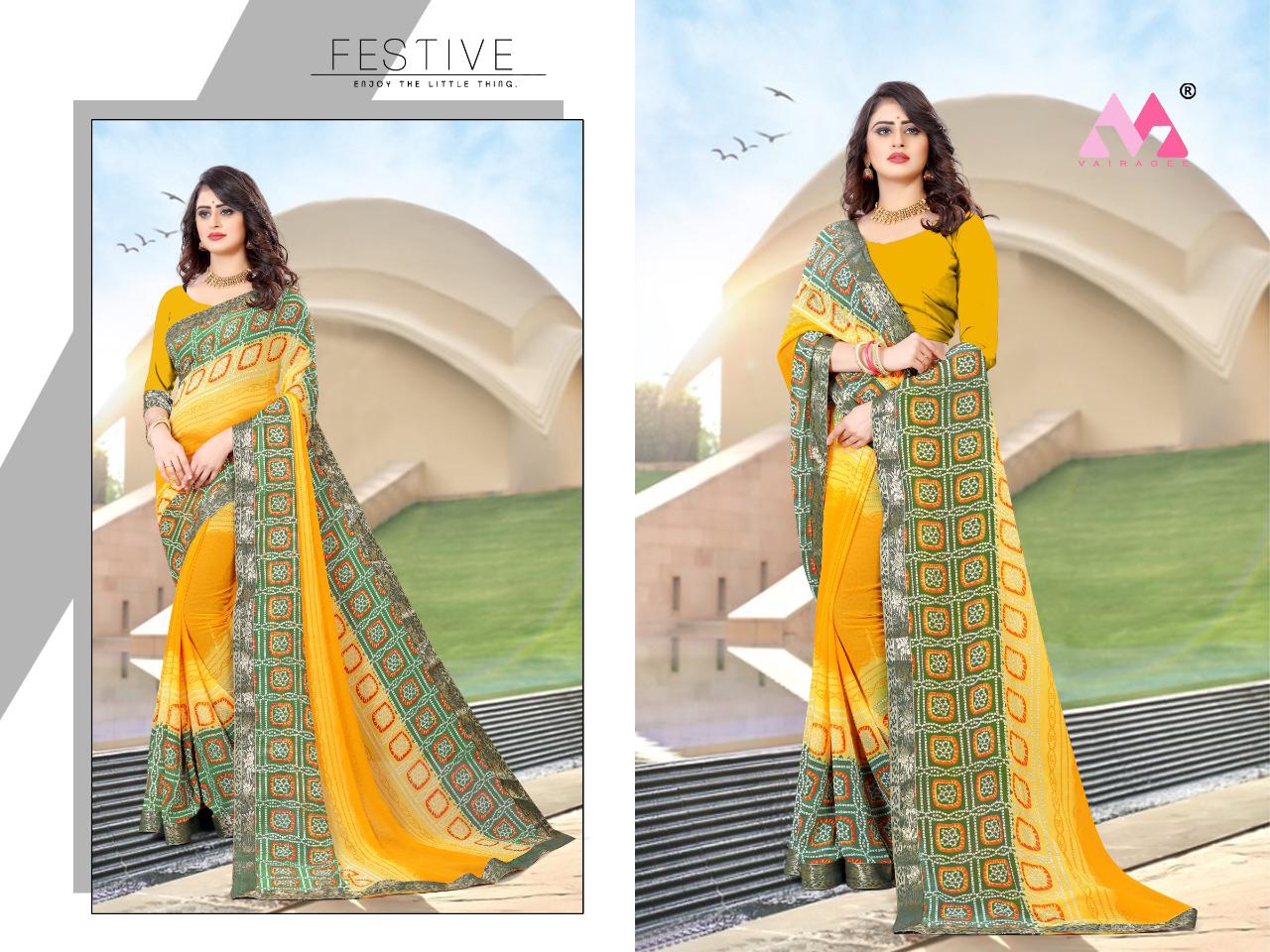 vivera saraswati 6 georgette decent look saree catalog