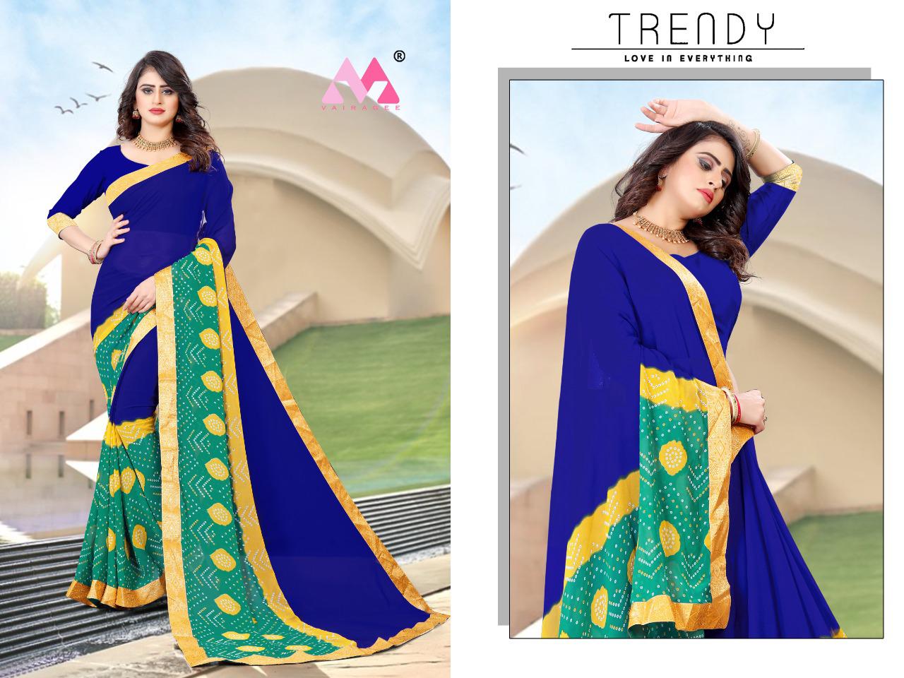 vivera saraswati 6 georgette decent look saree catalog