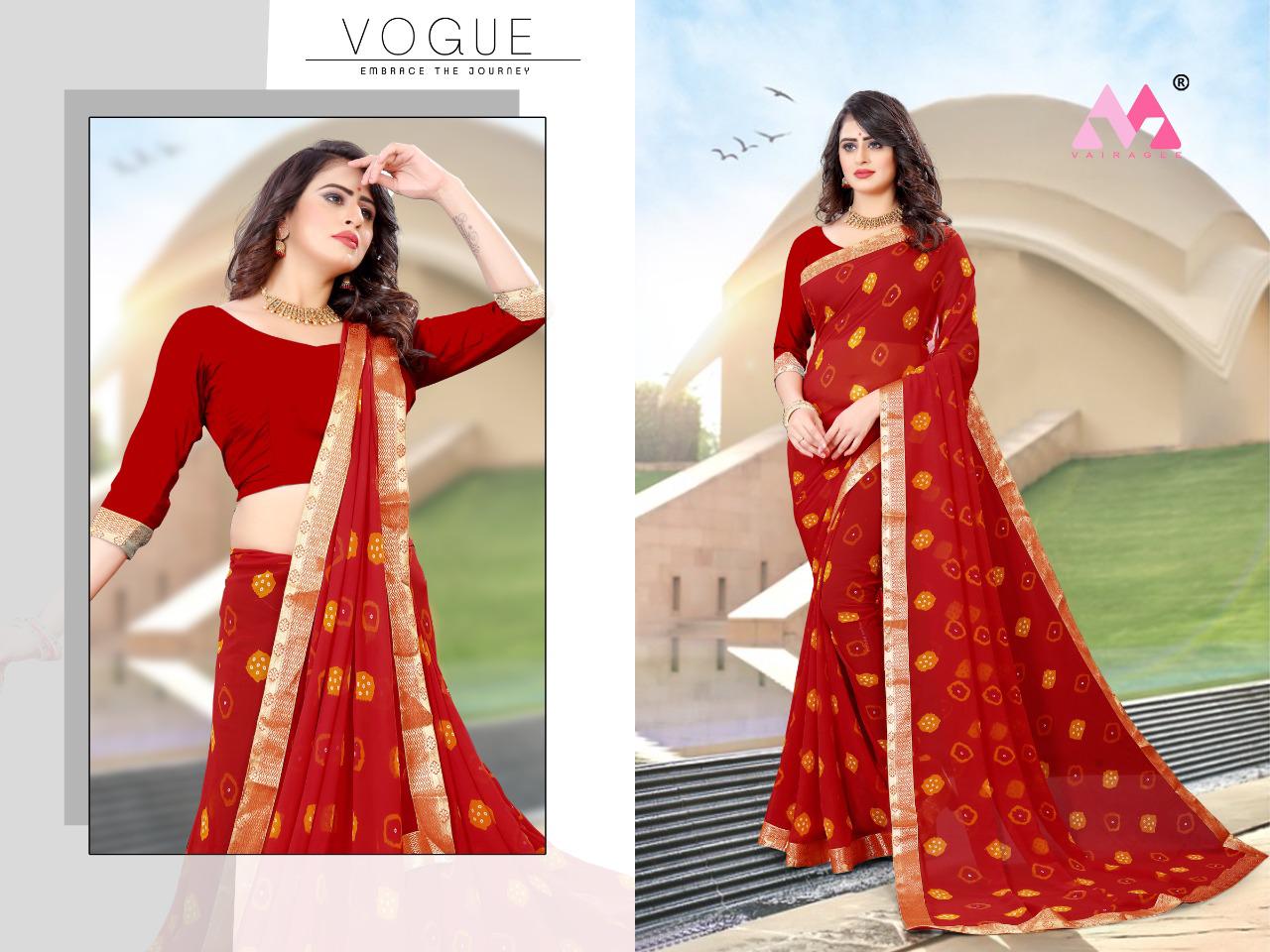 vivera saraswati 6 georgette decent look saree catalog