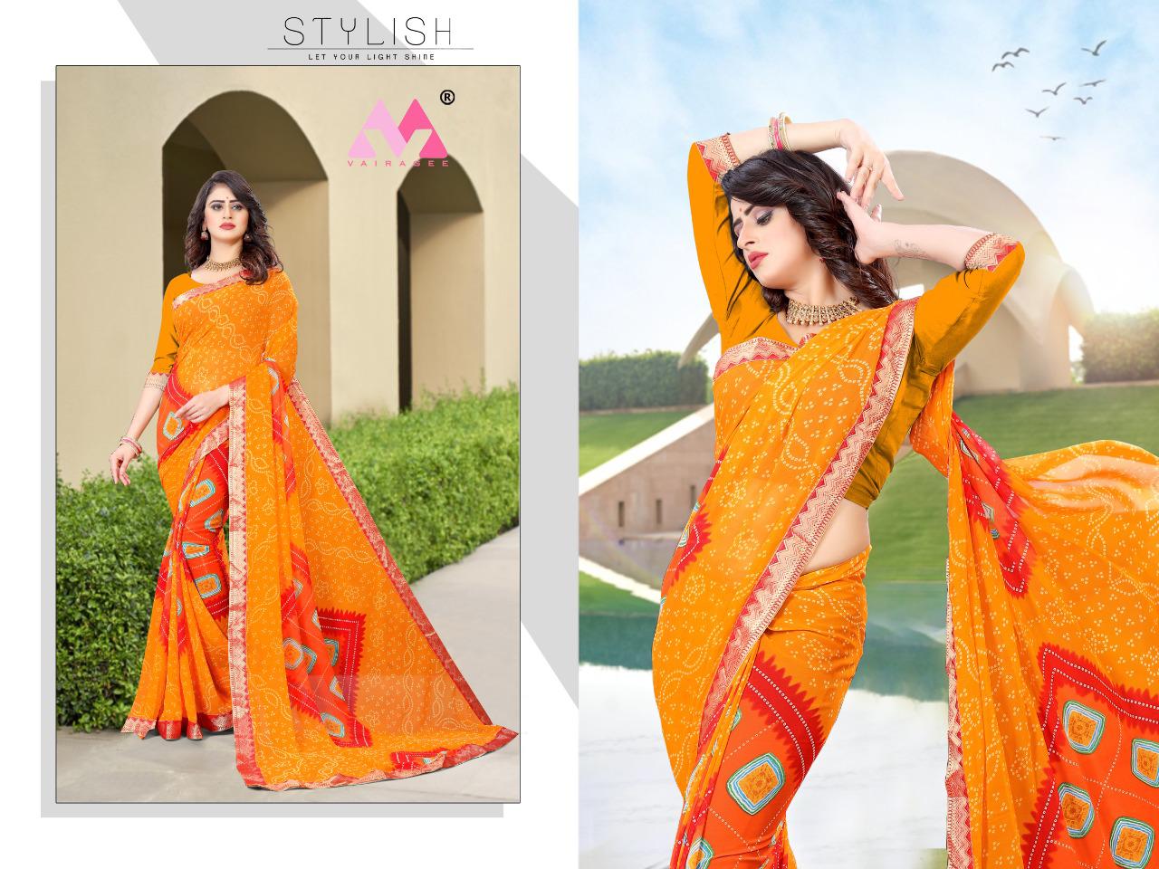 vivera saraswati 6 georgette decent look saree catalog