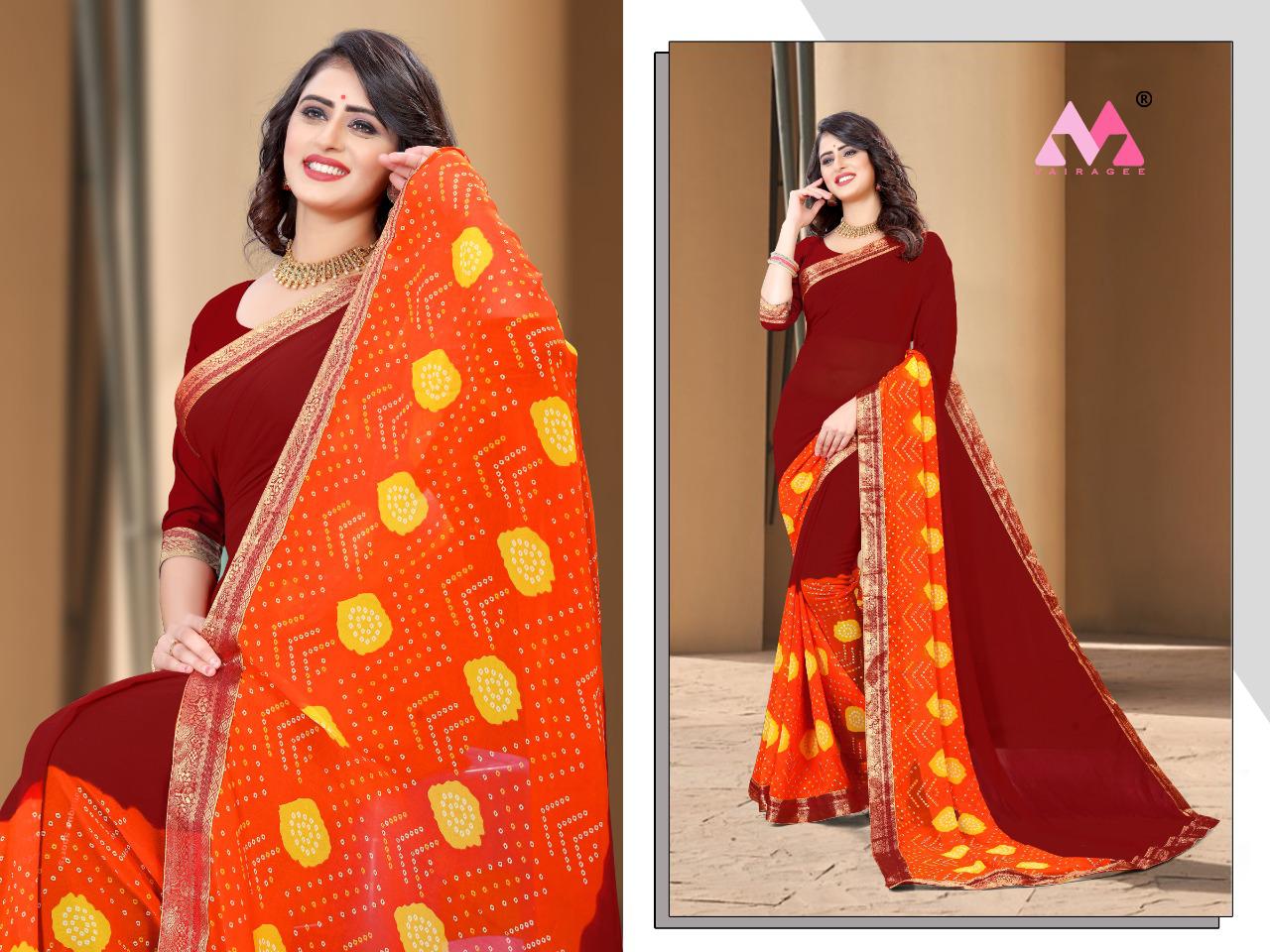 vivera saraswati 6 georgette decent look saree catalog