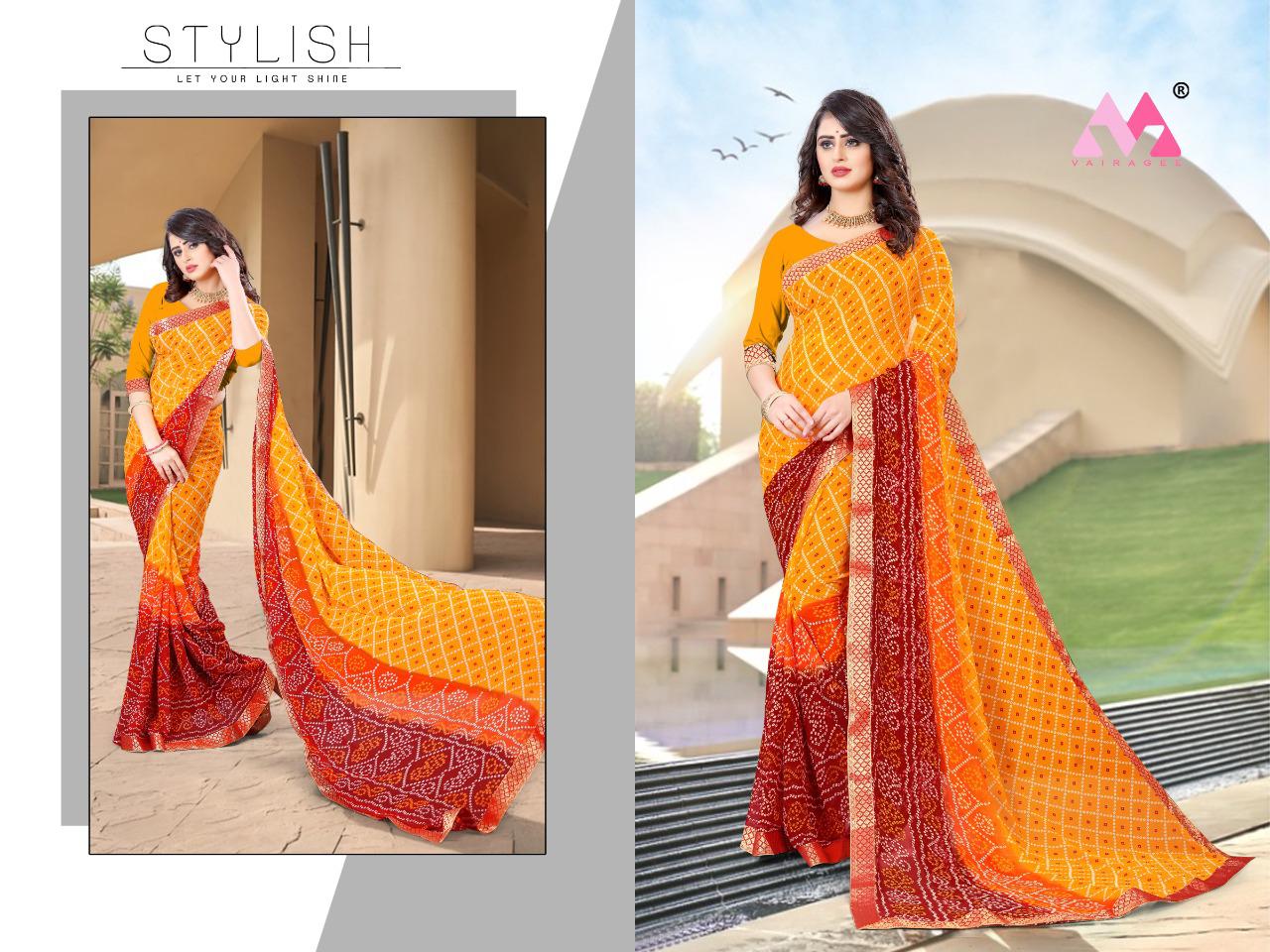 vivera saraswati 6 georgette decent look saree catalog