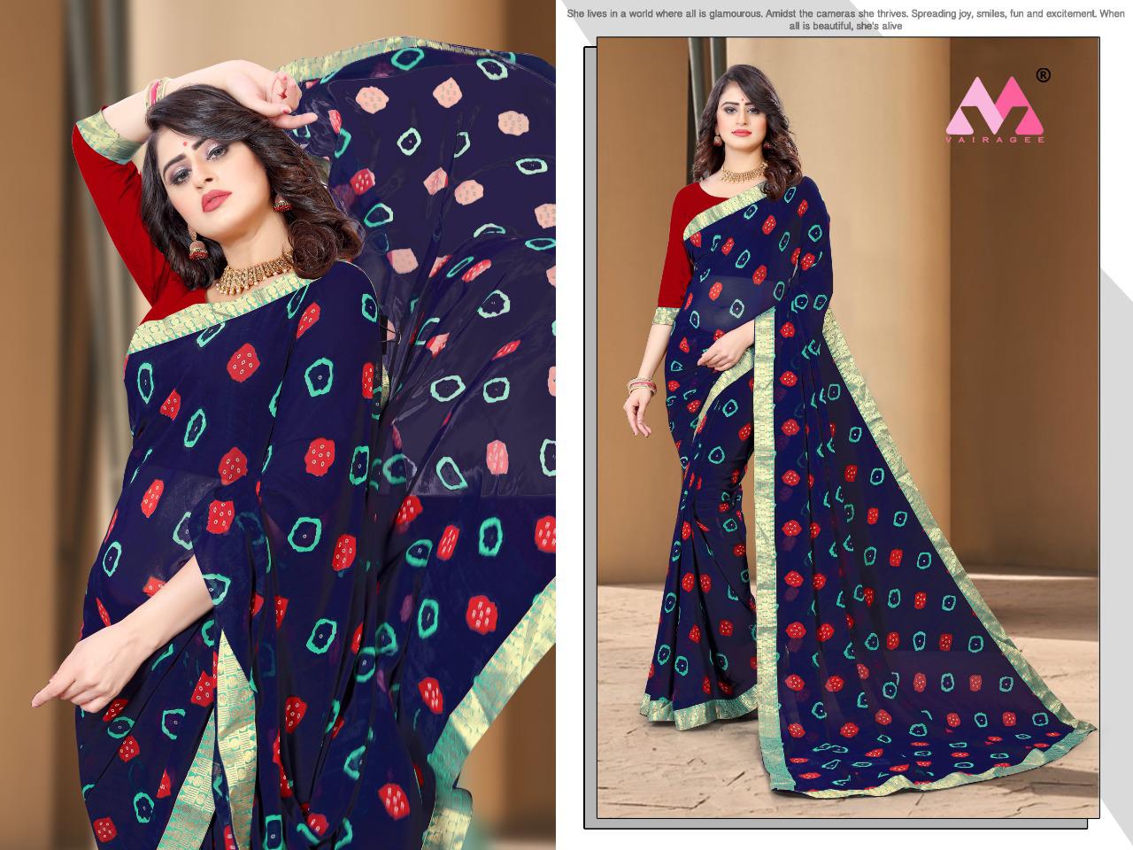 vivera saraswati 6 georgette decent look saree catalog