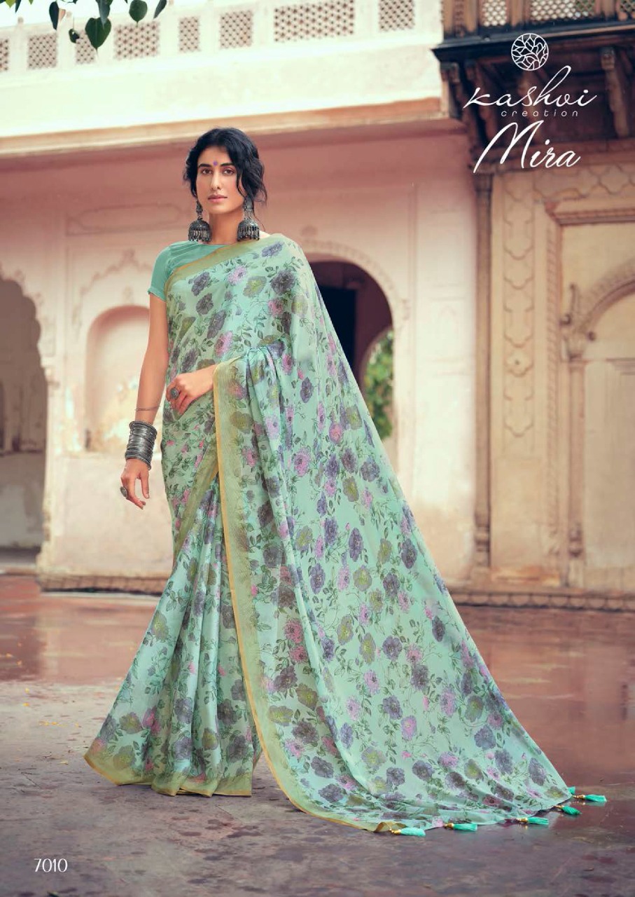 lt kashvi creation RimZim With Zari Bordar georgget elegant print saree catalog