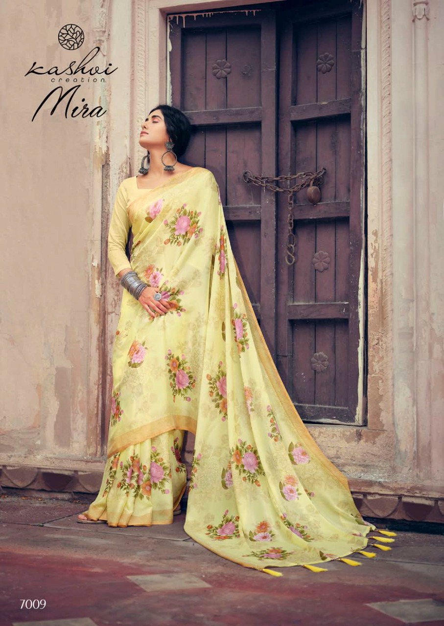 lt kashvi creation RimZim With Zari Bordar georgget elegant print saree catalog