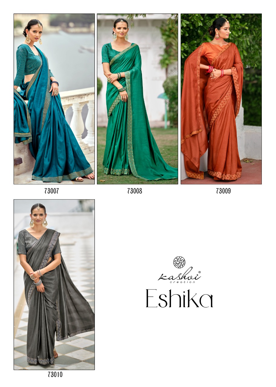 lt kashvi creation eshika silk elegant saree catalog