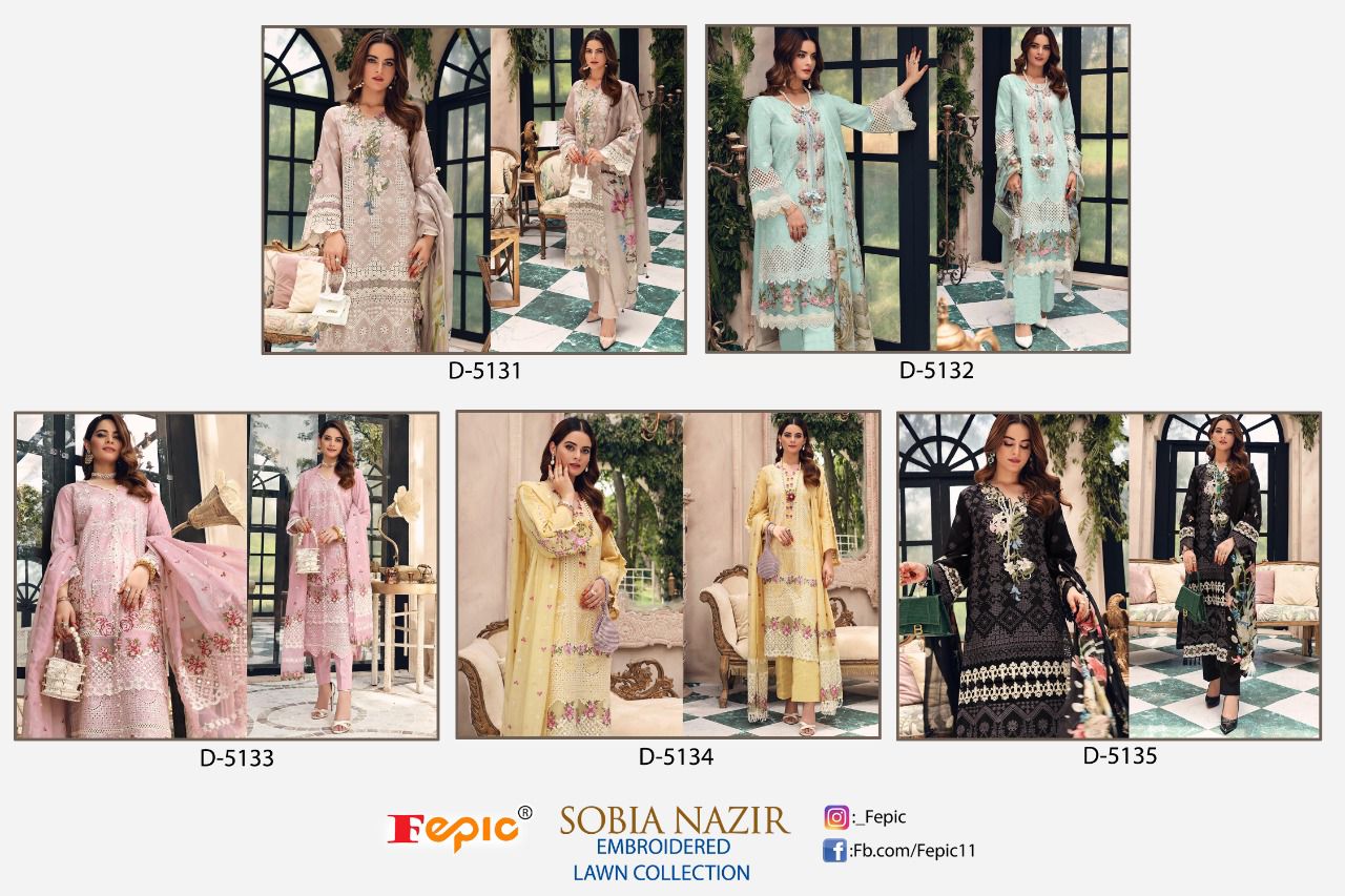 fepic rosemeen sobia nazir cotton regal look salwar suit catalog