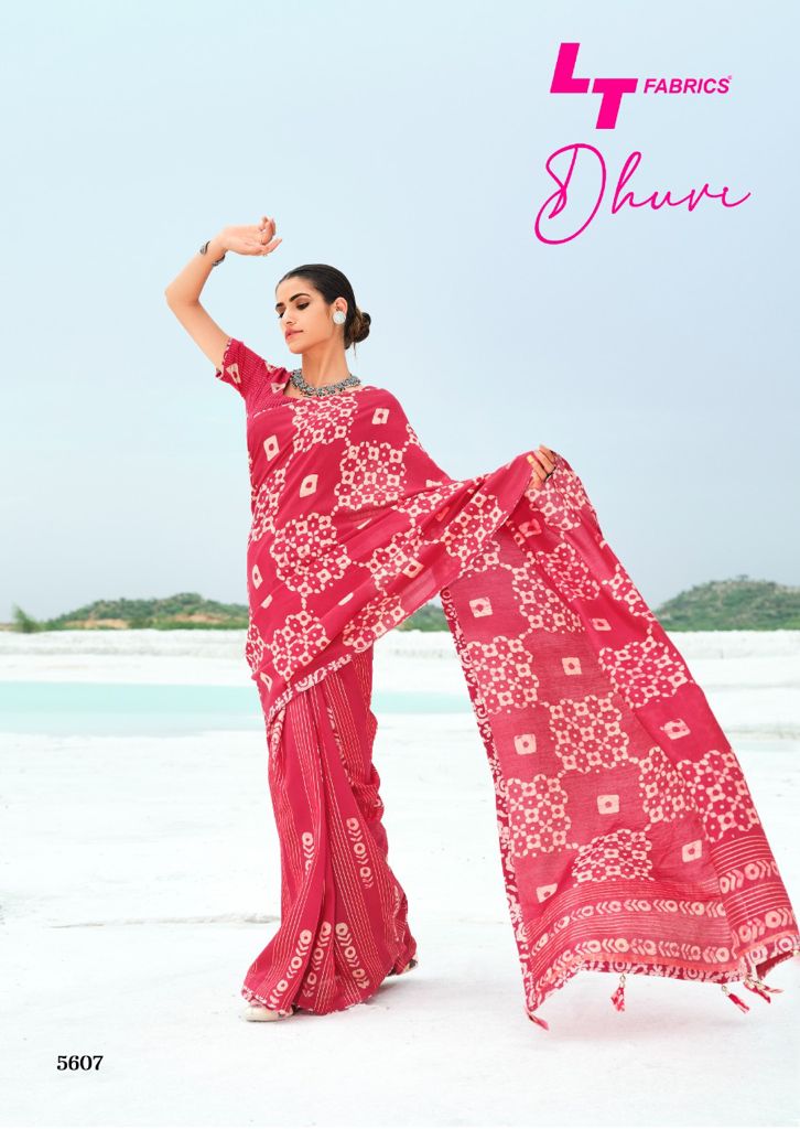 lt kashvi creation dhuvi cotton silk elegant saree catalog