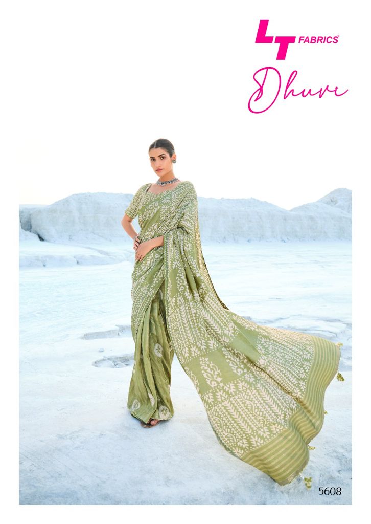 lt kashvi creation dhuvi cotton silk elegant saree catalog