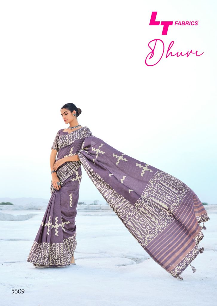 lt kashvi creation dhuvi cotton silk elegant saree catalog