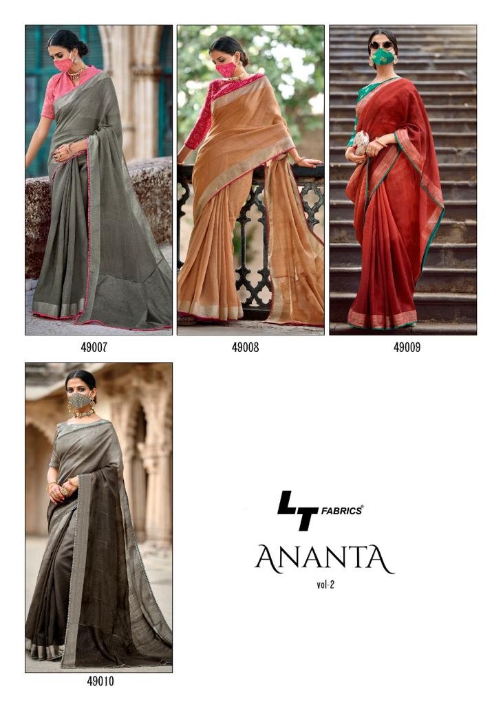 lt fashion ananta vol 2 silk elegant saree catalog