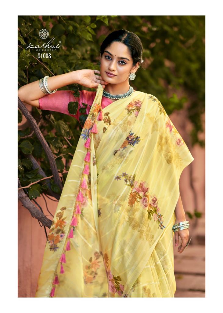 lt kashvi creation arti Weightless elegant print saree catalog