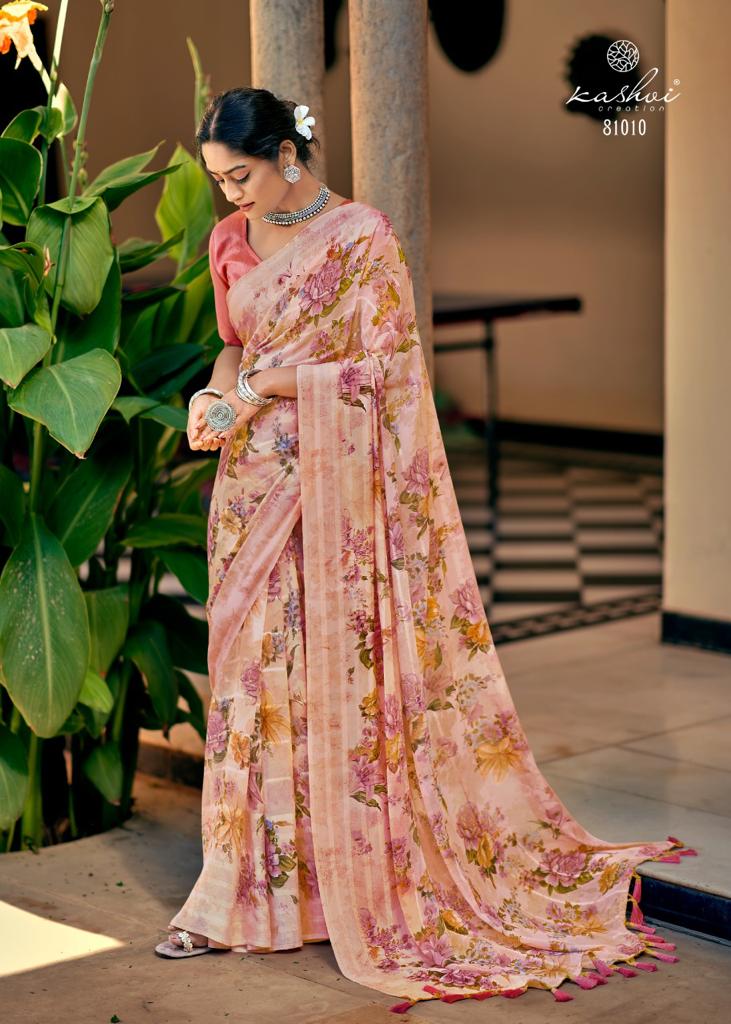 lt kashvi creation arti Weightless elegant print saree catalog