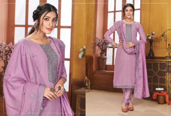 aaddhya designer ameera silk astonishing salwar suit catalog