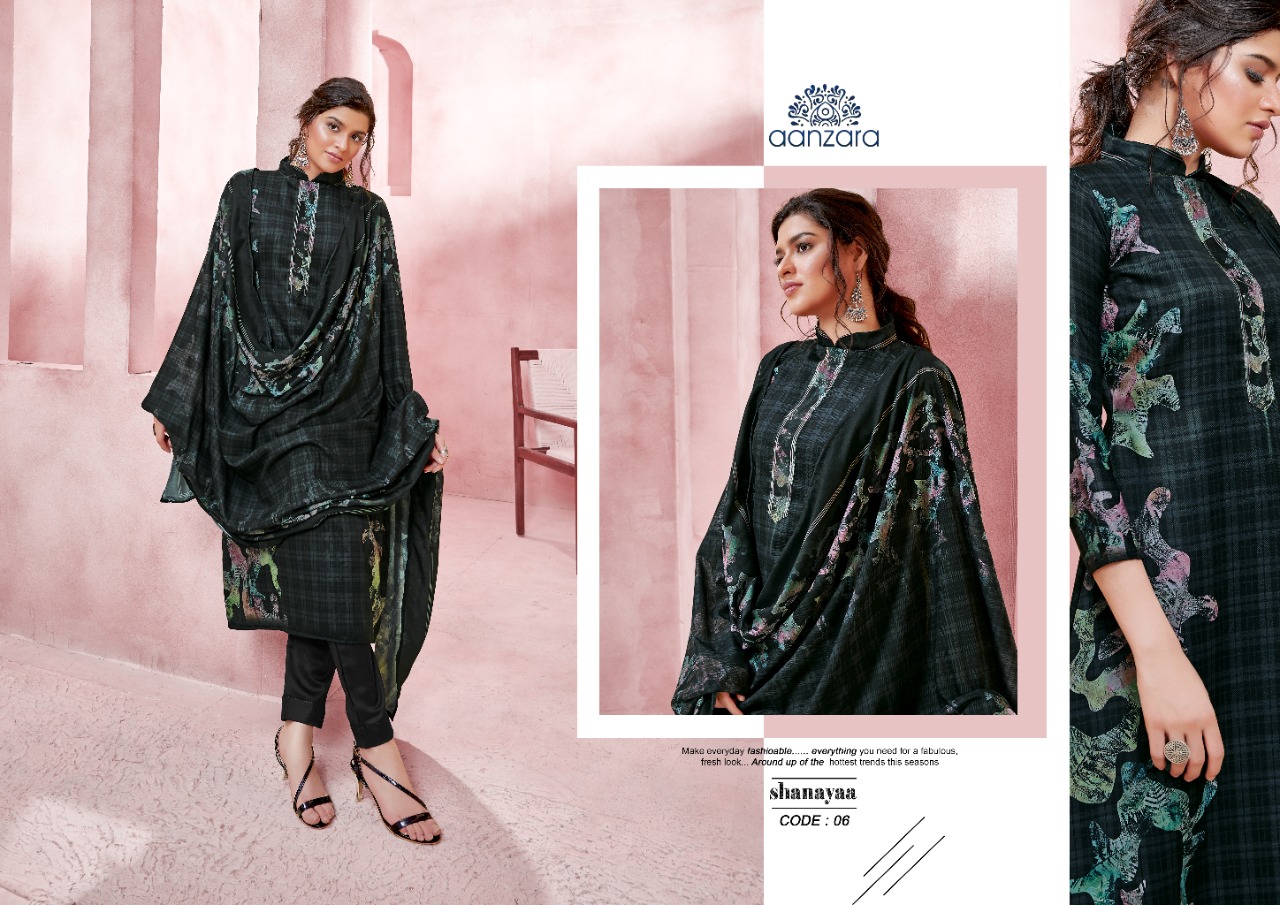 Acme weavers Aanzara Shanayaa Collection jam satin regal look salwar suit catalog