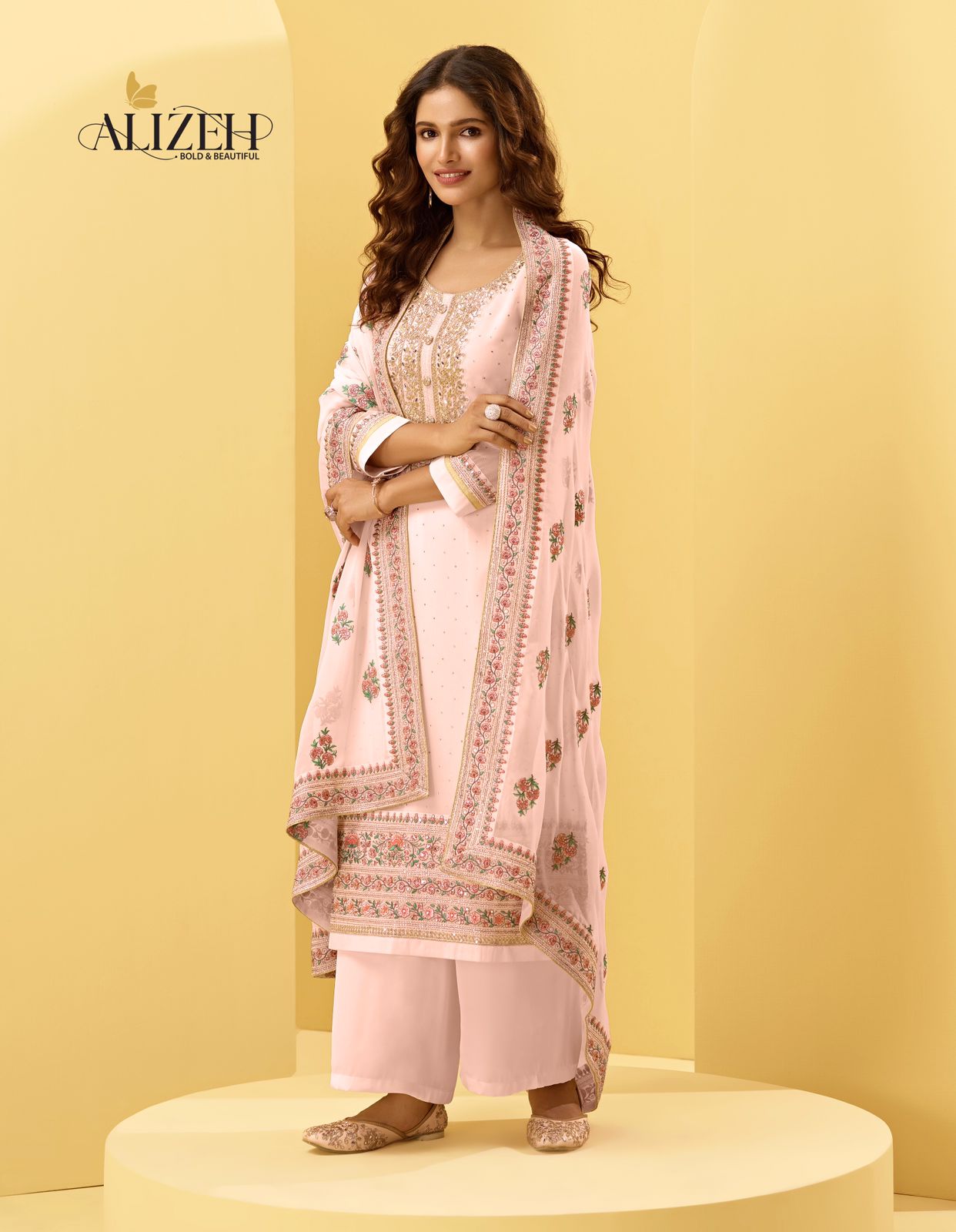 alizeh almora vol 2 georgette astonishing look salwar suit catalog