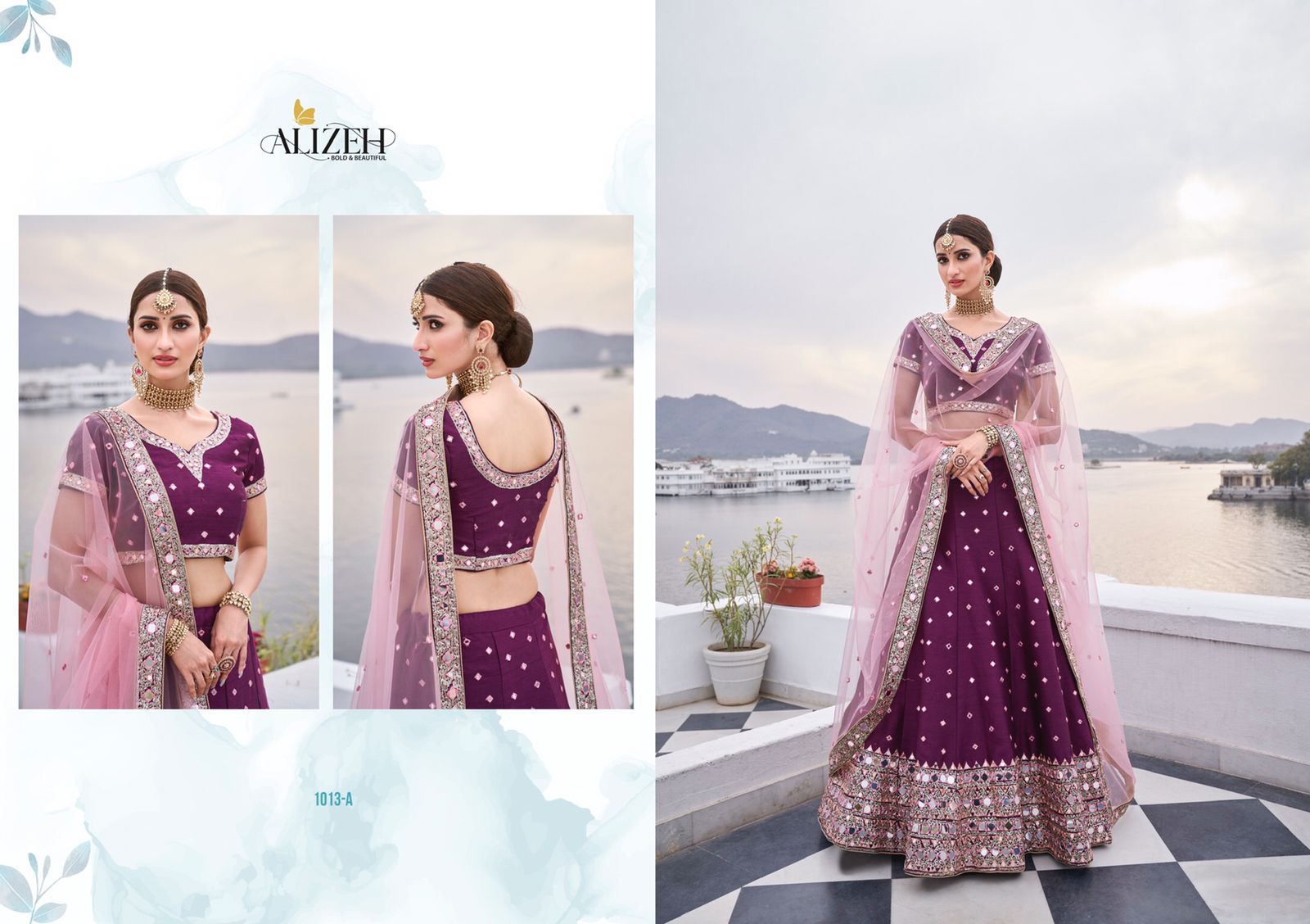 alizeh mirror maze colour edition silk innovative look lehenga catalog