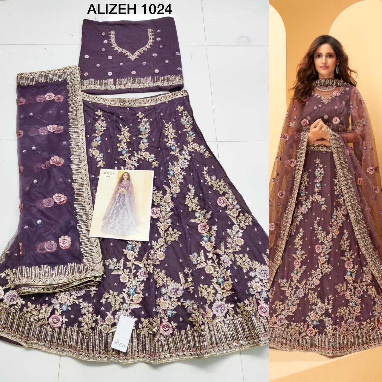 alizeh sangeet vol 2 butterfly silk festive colour and look lehenga catalog