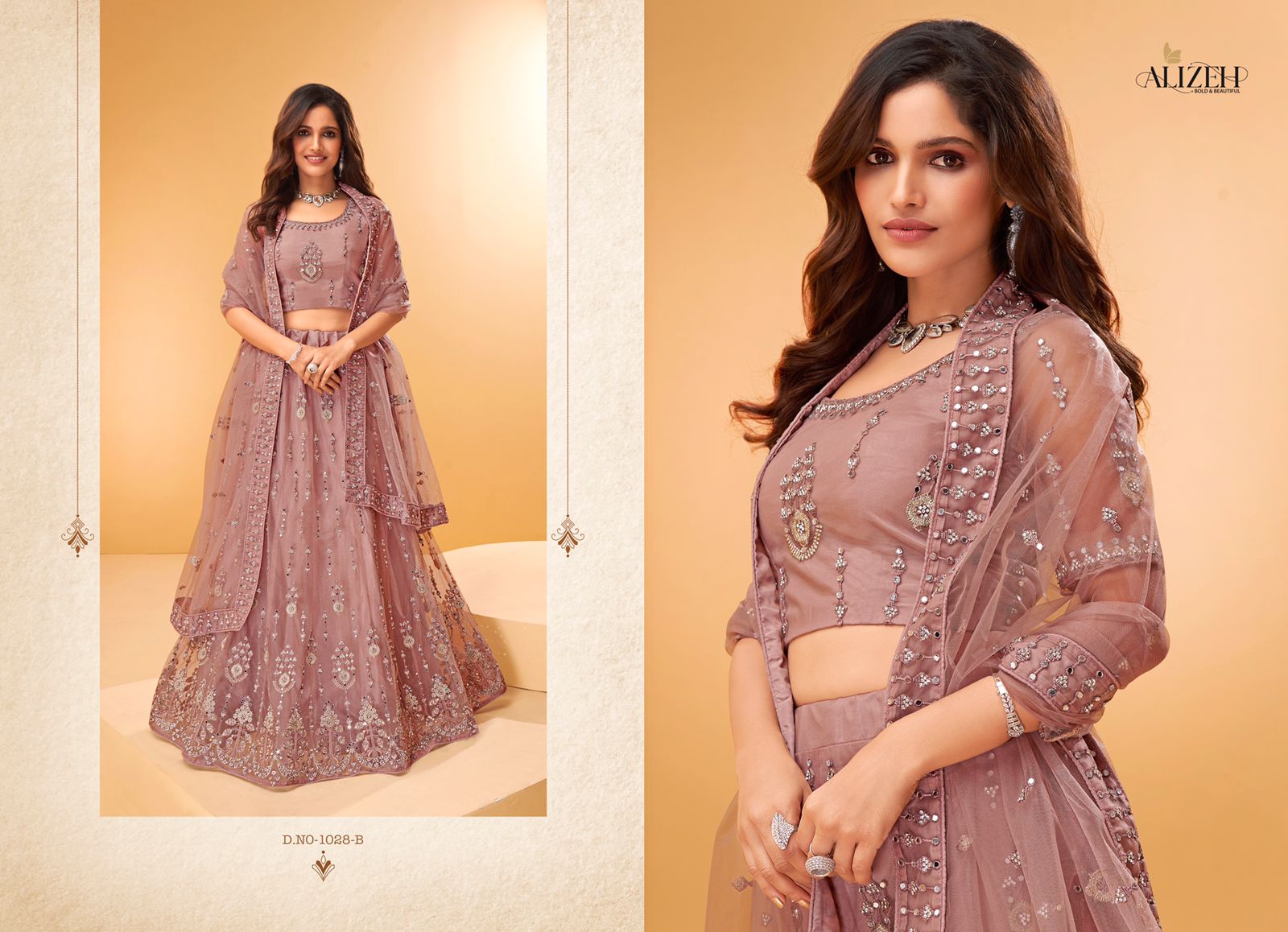 Alizeh sparkle a net bridal look lehenga catalog