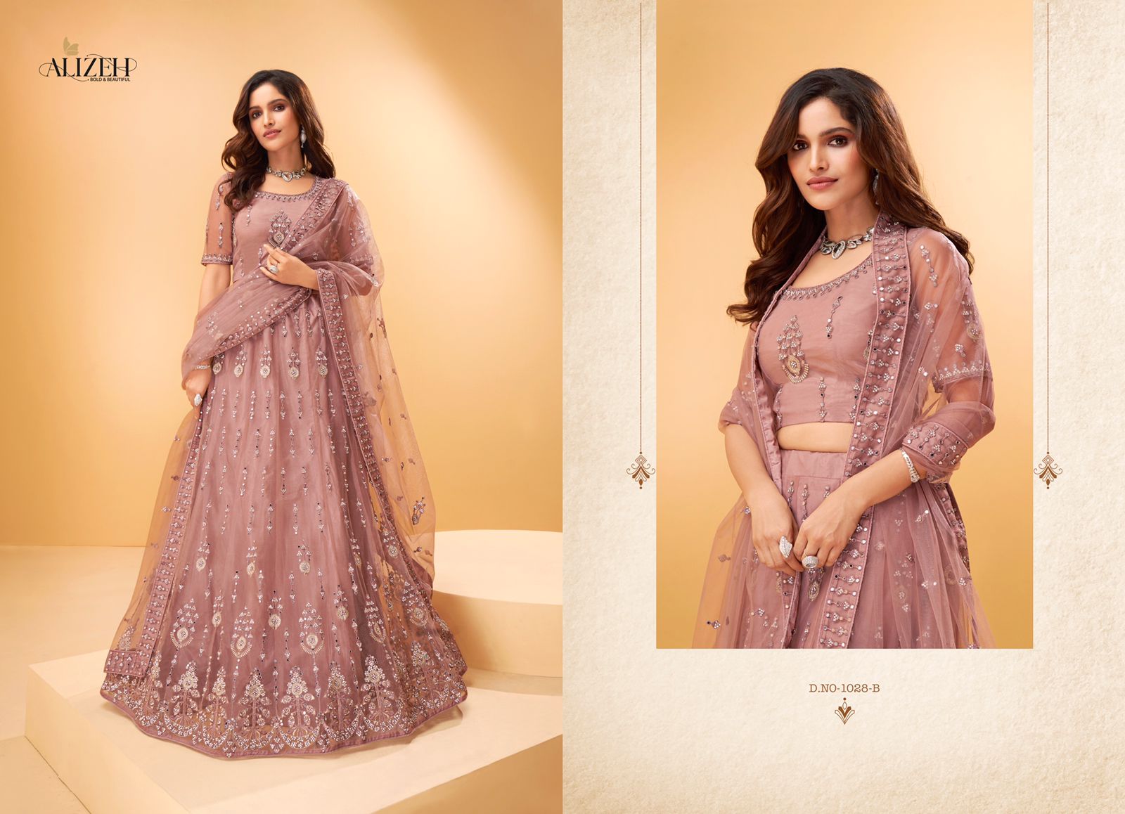 Alizeh sparkle a net bridal look lehenga catalog