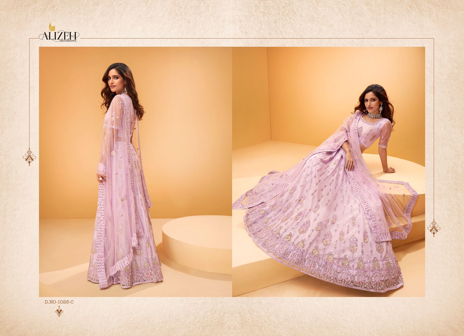 Alizeh sparkle a net bridal look lehenga catalog