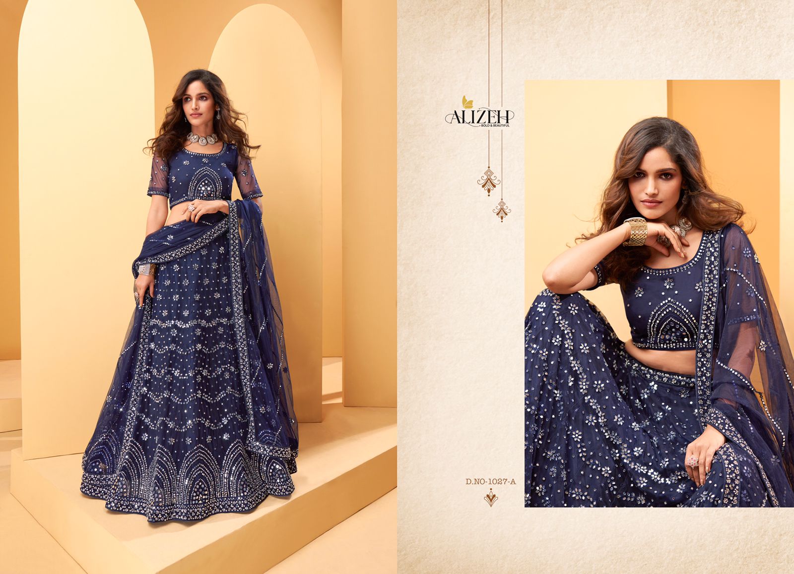 Alizeh sparkle a net bridal look lehenga catalog