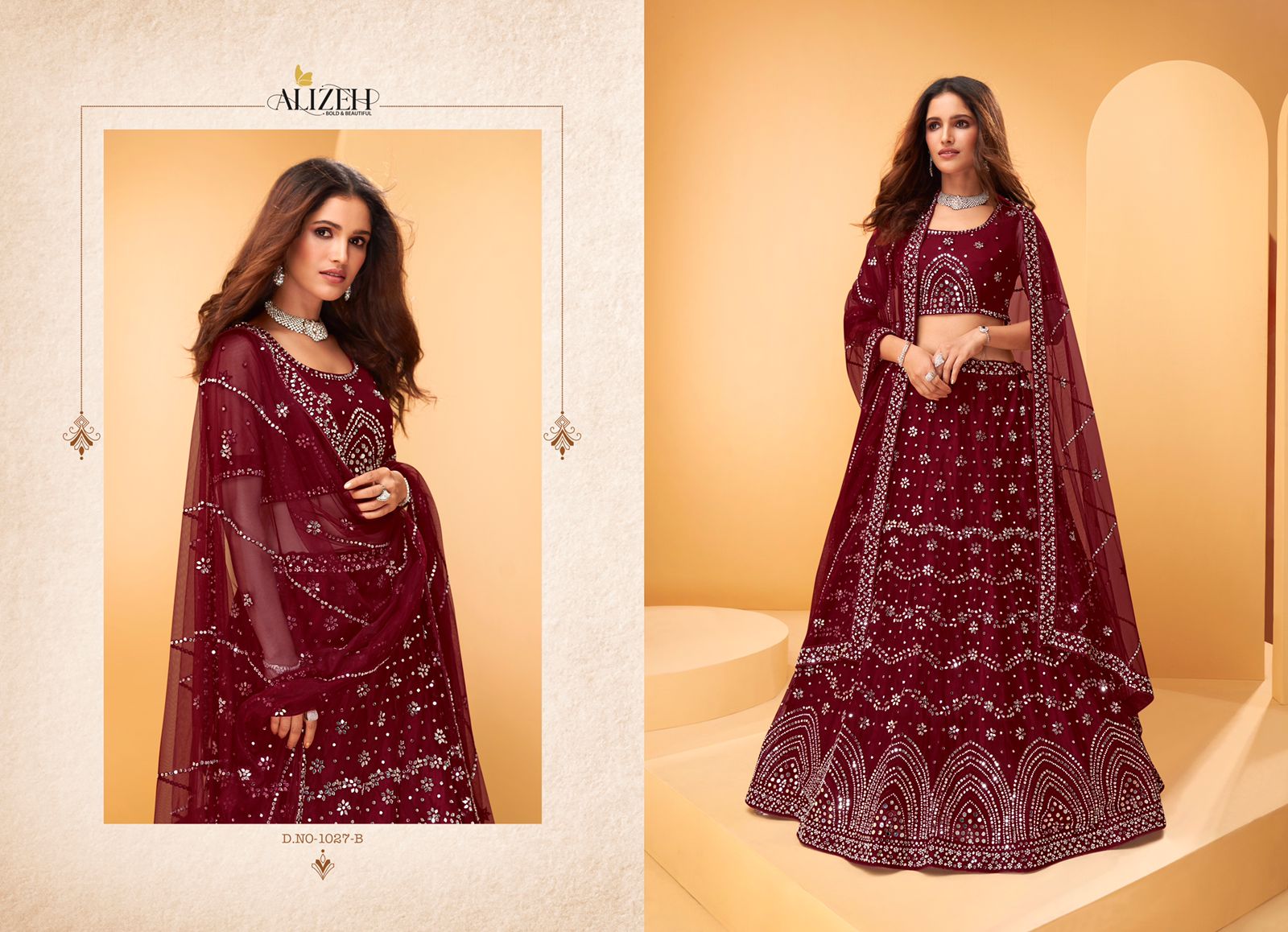 Alizeh sparkle a net bridal look lehenga catalog