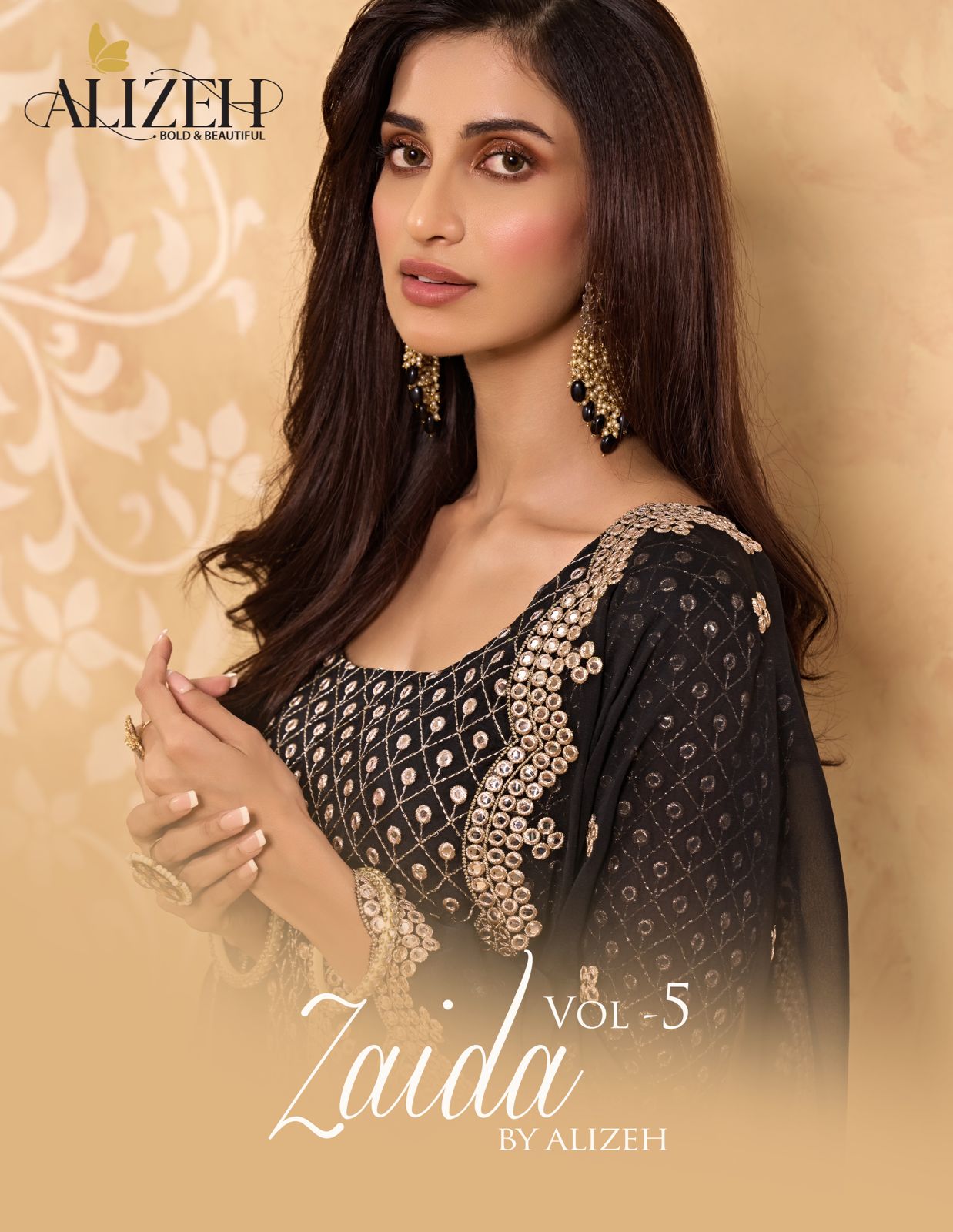 alizeh zaida vol 5 georgette gorgeous look salwar suit catalog