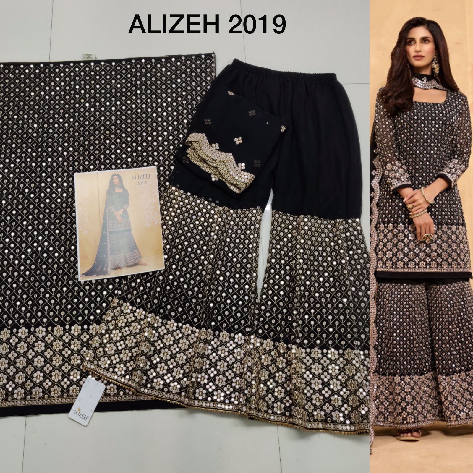 alizeh zaida vol 5 georgette gorgeous look salwar suit catalog