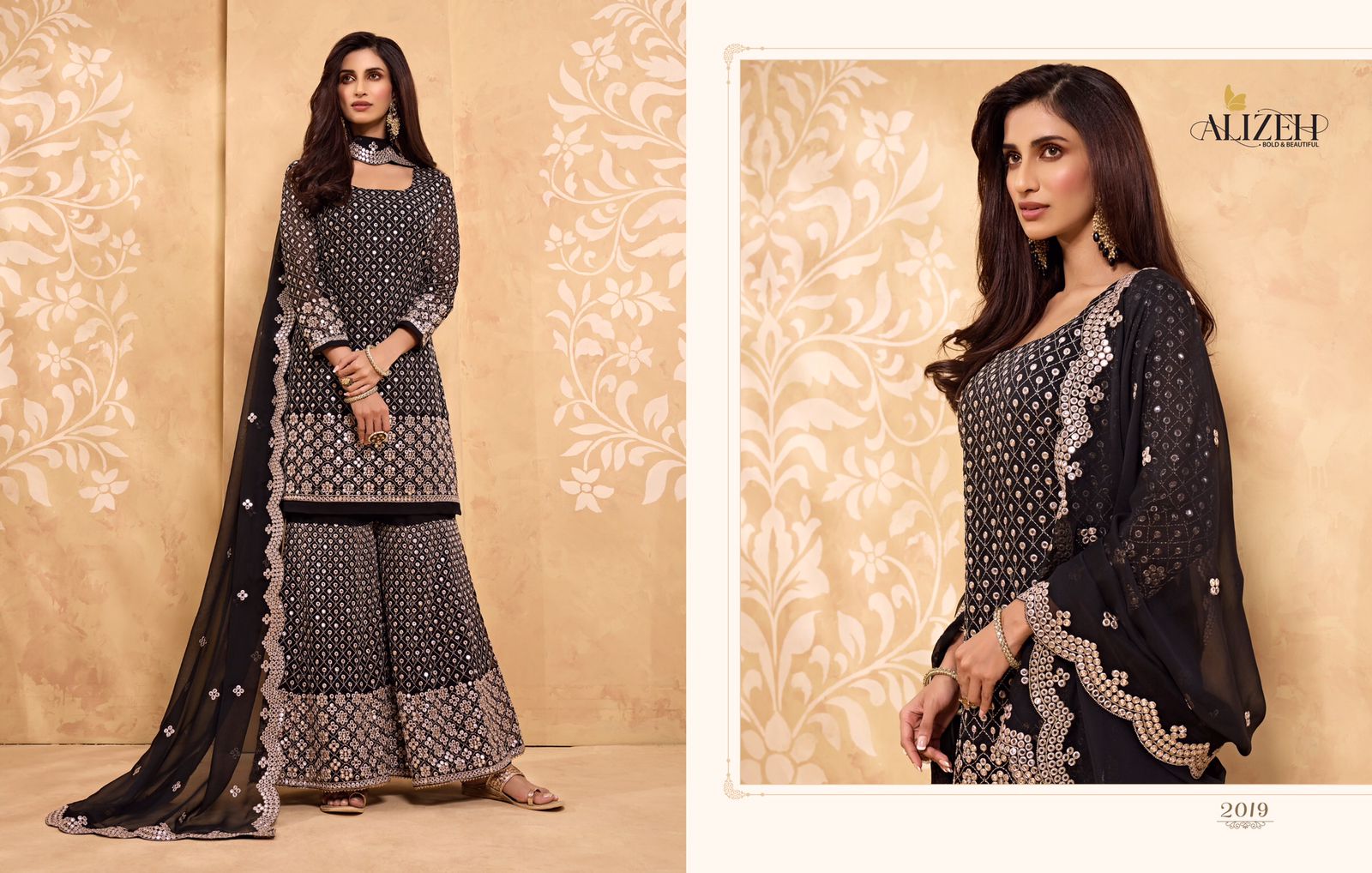 alizeh zaida vol 5 georgette gorgeous look salwar suit catalog