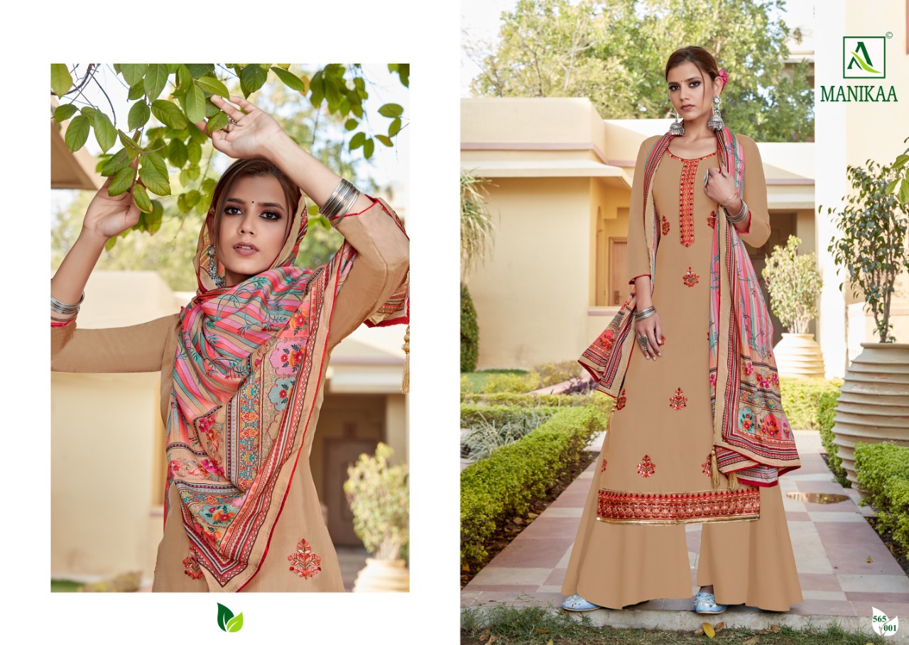 alok suit manikaa viscose ecclusive print salwar suit catalog