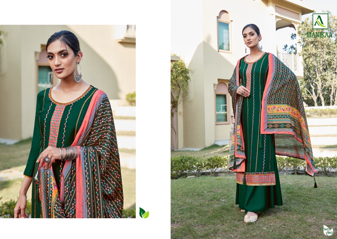 alok suit manikaa viscose ecclusive print salwar suit catalog