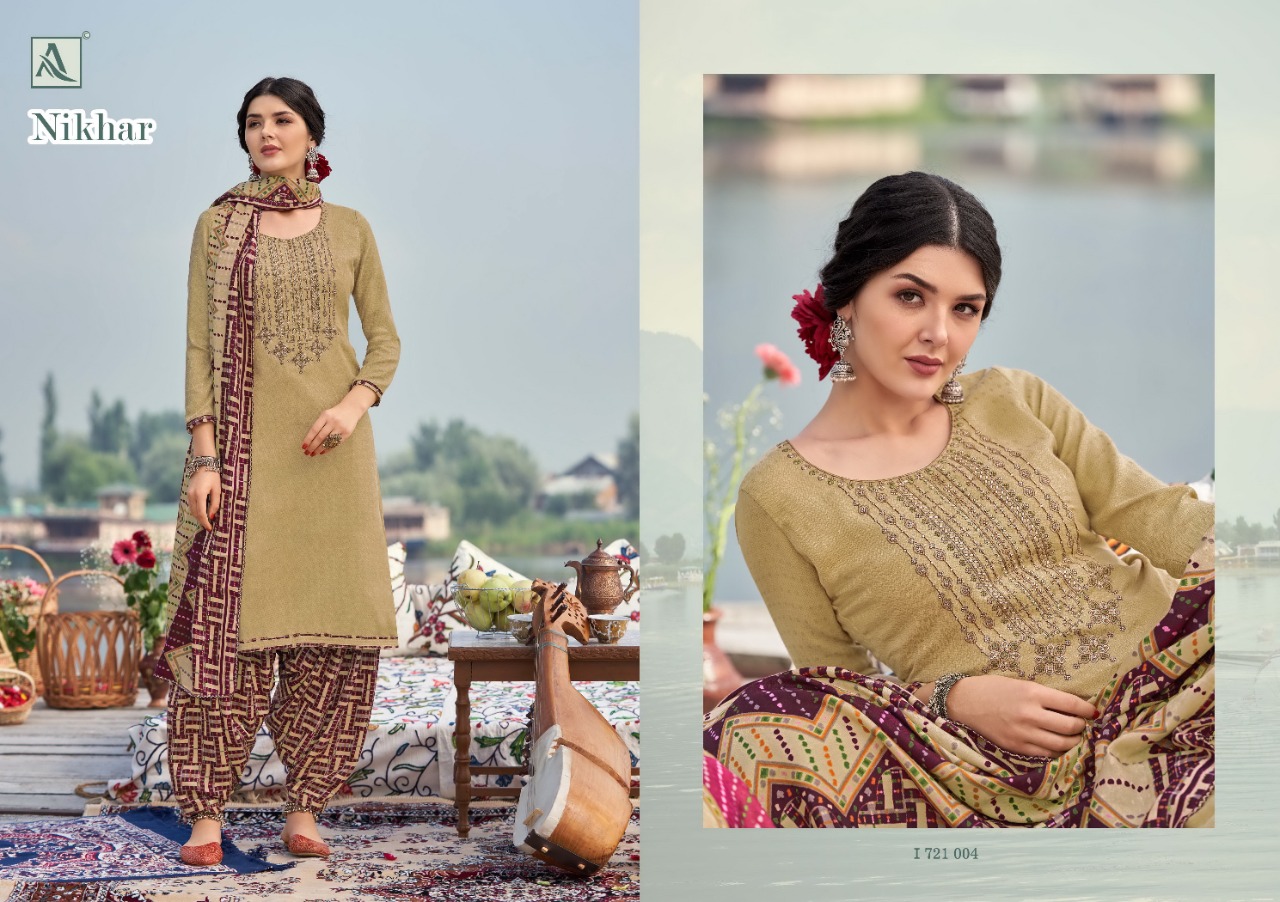 alok suit nikhar pashmina elegant salwar suit catalog