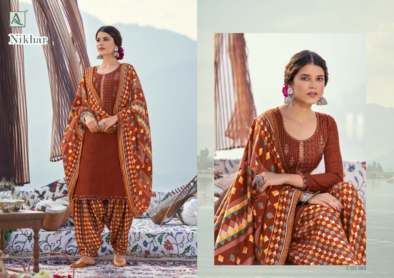 alok suit nikhar pashmina elegant salwar suit catalog