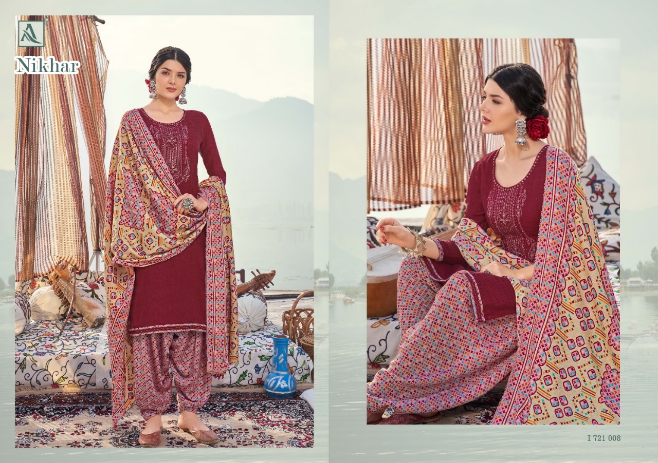 alok suit nikhar pashmina elegant salwar suit catalog