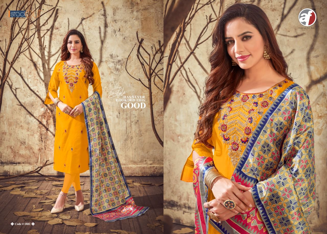 anju fabrics rangeen chanderi innovative style top with dupatta catalog