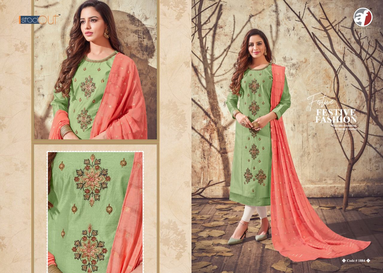 anju fabrics rangeen chanderi innovative style top with dupatta catalog