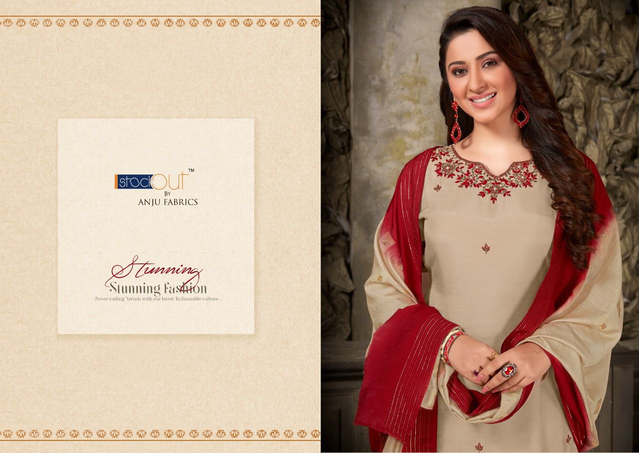 anju fabrics sangeet vol 2 viscose astonishing top with bottom and dupatta catalog