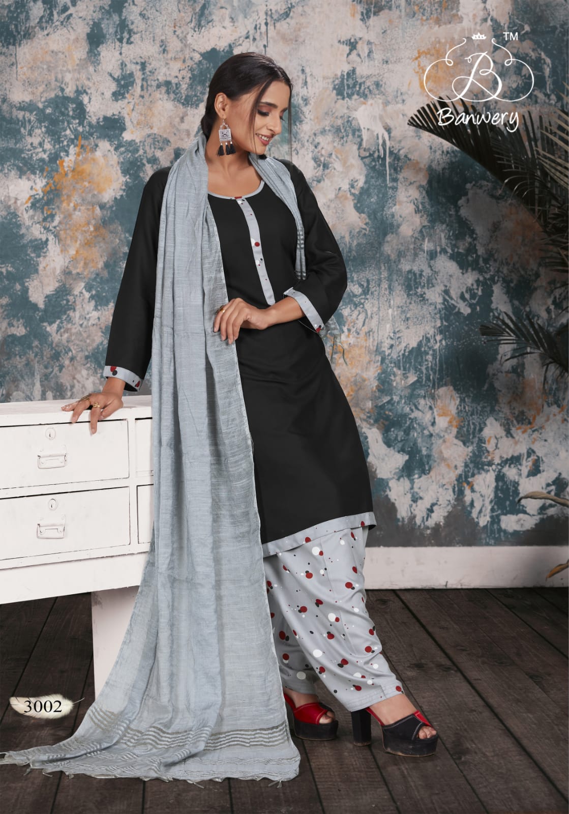 banwery soni kudi vol 3 rayon graceful look kurti pant with dupatta catalog