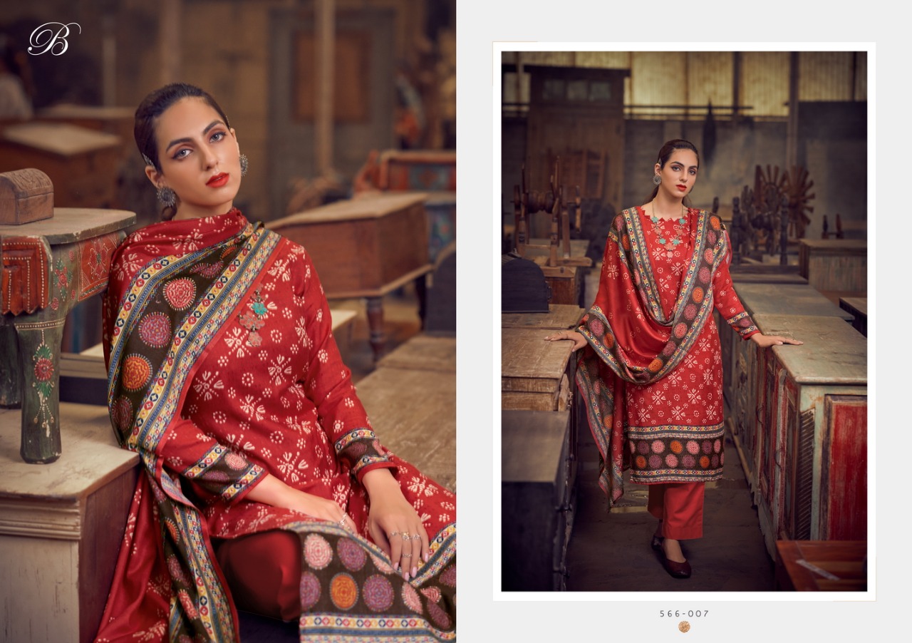 beliza desianer studio al marina pure pashmina astonishing look digital print salwar suit catalog