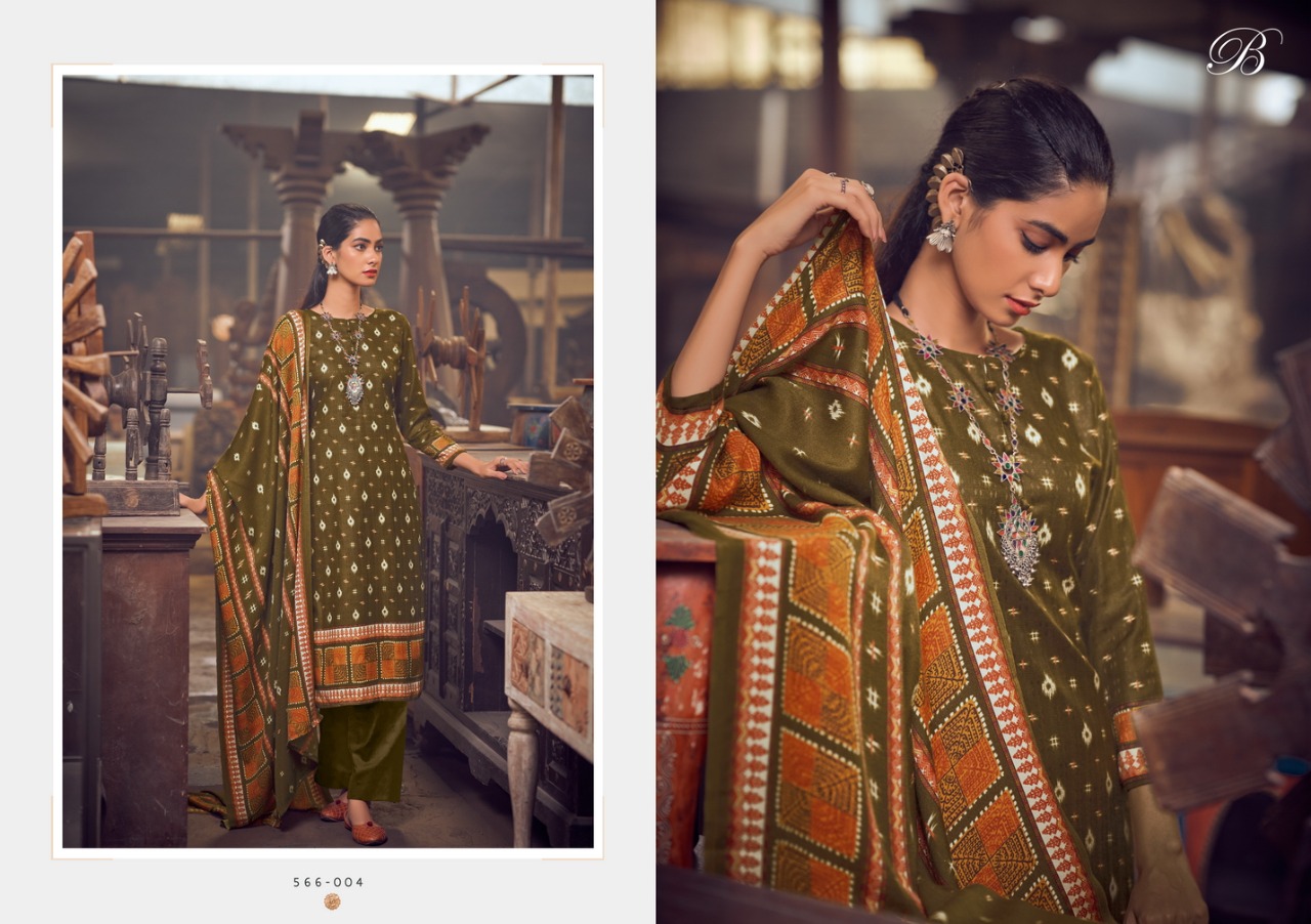 beliza desianer studio al marina pure pashmina astonishing look digital print salwar suit catalog