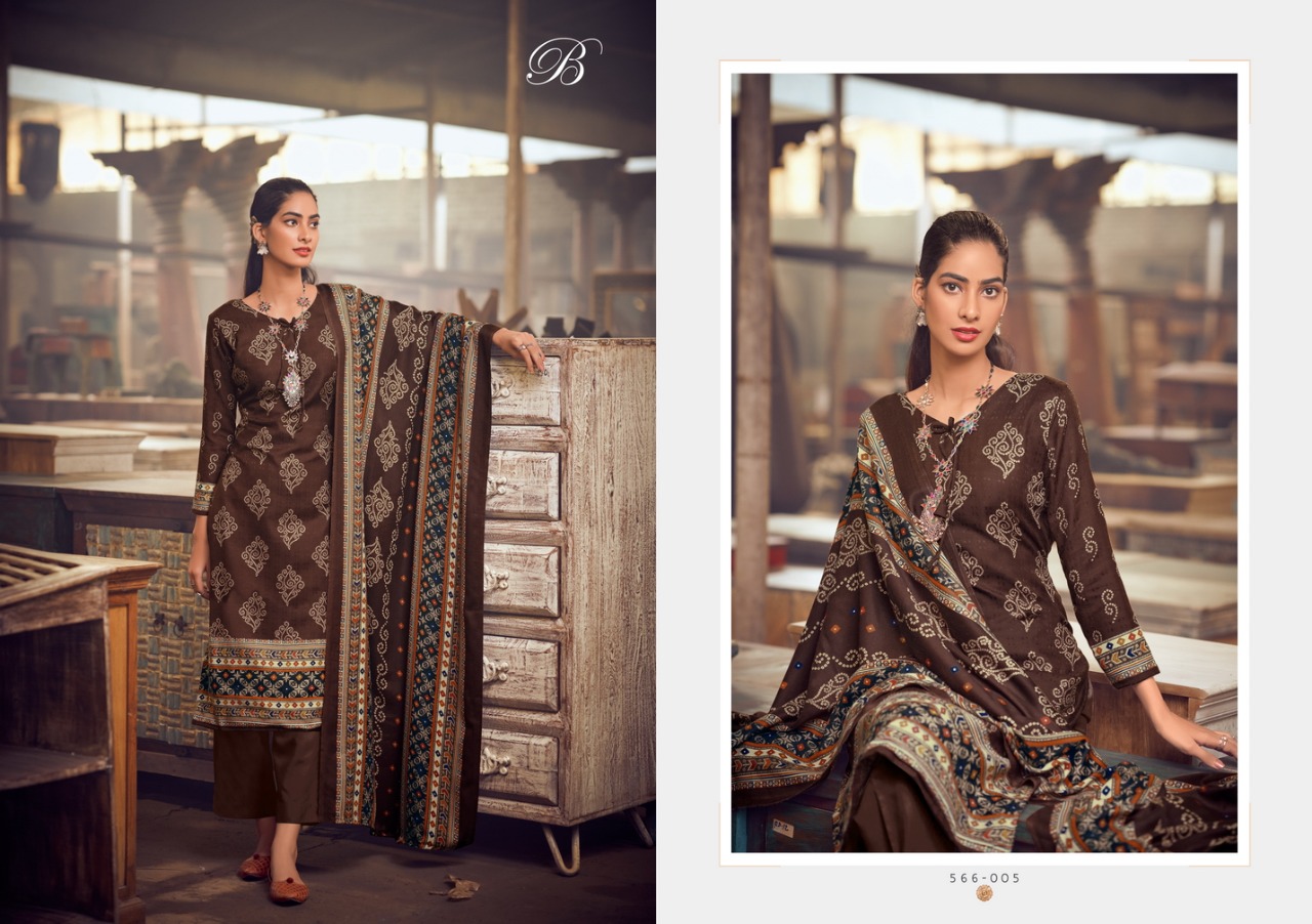 beliza desianer studio al marina pure pashmina astonishing look digital print salwar suit catalog